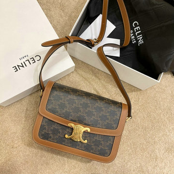 セリーヌ CELINE BXN-CE191242KF  2021年最新作 トリオンフバッグ 斜め掛け ショルダーバッグ クロスボディ レディースかばん トリオンフキャンバス