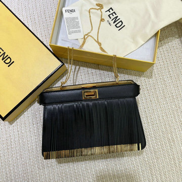 フェンディ FENDI BXN-FD5323LBK 2021年最新作 8BN322 ピーカブー アイシーユー クラッチバッグ ハンドバッグ 2way ショルダーバッグ レディースかばん