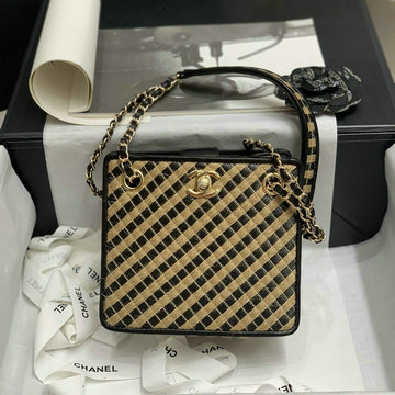 シャネル CHANEL  99-CH2421BK 2021年最新入荷 ハンドバッグ バゲットバッグ 斜め掛け ショルダーバッグ クロスボディ レディースかばん ラフィア