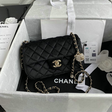 シャネル CHANEL 057-CH1787RBK 2021年最新入荷 スモール フラップバッグ 斜め掛け ショルダーバッグ クロスボディ レディースかばん スエード