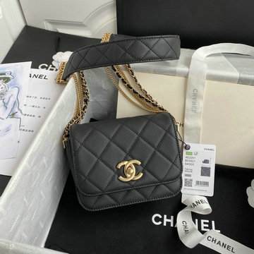 商品名称：シャネル CHANEL 057-CH2051BK 2021年最新入荷 ミニ フラップバッグ 斜め掛け ショルダーバッグ クロスボディ レディースかばん