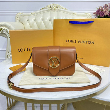 ルイヴィトン LOUISVUITTON 057-M56456 2021年最新入荷 LV PONT 9 LV ポンヌフ 斜め掛け ショルダーバッグ フラップバッグ レディースかばん スムースレザー