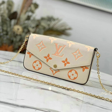 ルイヴィトン LOUISVUITTON 99-M80498 2021年最新入荷 ポシェット フェリシー ポーチ チェーンウォレット ショルダーバッグ モノグラム アンプラント レザー