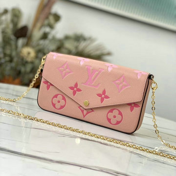 ルイヴィトン LOUISVUITTON 99-M80498F 2021年最新入荷 ポシェット フェリシー ポーチ チェーンウォレット ショルダーバッグ モノグラム アンプラント レザー