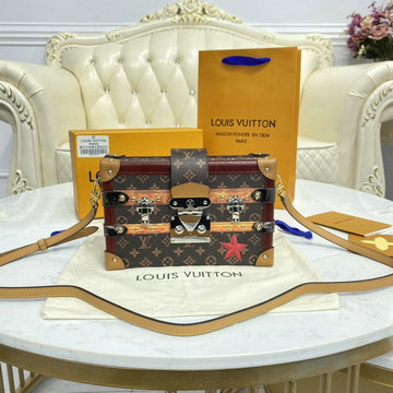 商品名称：ルイヴィトン LOUISVUITTON 057-M40273L 2021年最新入荷 プティット マル トランクバッグ 斜め掛け ショルダーバッグ クロスボディ レディースかばん スクエアバッグ