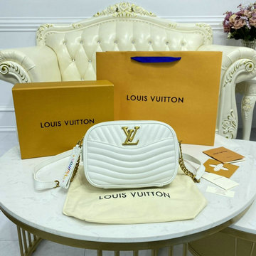 ルイヴィトン LOUISVUITTON 057-M63863B 2021年最新入荷 ニューウェーブ カメラバッグ 斜め掛け ショルダーバッグ クロスボディ スムースカーフレザー