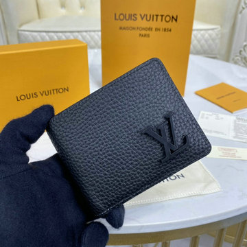 ルイヴィトン LOUISVUITTON 057-M69829  2021年最新入荷 ポルトフォイユ ミュルティプル 二つ折り短財布 ショートウォレット 札入れ カードポケット グレインレザー