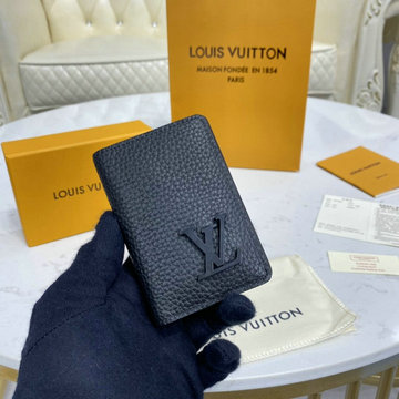 商品名称：ルイヴィトン LOUISVUITTON 057-M69979 2021年最新入荷 オーガナイザー ドゥ ポッシュ 二つ折り短財布 パスポートケース カードケース グレインレザー