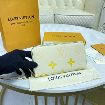 商品名称：ルイヴィトン LOUISVUITTON 057-M80402  2021年最新入荷 ジッピー ウォレット ラウンドファスナー長財布 ロングウォレット モノグラム アンプラント レザー