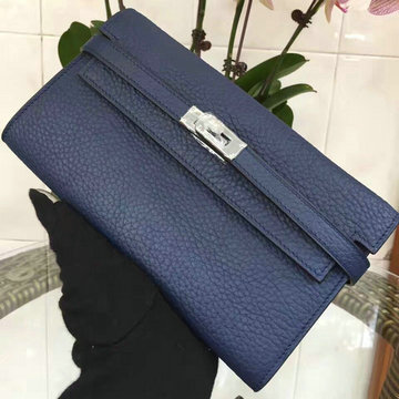 エルメス HERMES 063-H708LYBL 2021年最新入荷 ケリーウォレット 手持ちかばん ロングウォレット クラッチバッグ トリヨン