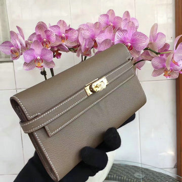 商品名称：エルメス HERMES 063-H708SJDH 2021年最新入荷 ケリーウォレット 手持ちかばん ロングウォレット クラッチバッグ ヴォーエプソン