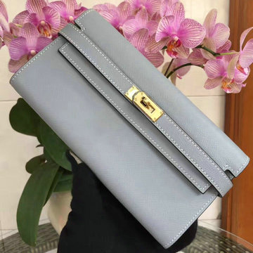 エルメス HERMES 063-H708SJYL 2021年最新入荷 ケリーウォレット 手持ちかばん ロングウォレット クラッチバッグ ヴォーエプソン