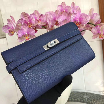 商品名称：エルメス HERMES 063-H708SYBL 2021年最新入荷 ケリーウォレット 手持ちかばん ロングウォレット クラッチバッグ ヴォーエプソン