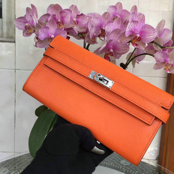 商品名称：エルメス HERMES 063-H708SYCS 2021年最新入荷 ケリーウォレット 手持ちかばん ロングウォレット クラッチバッグ ヴォーエプソン