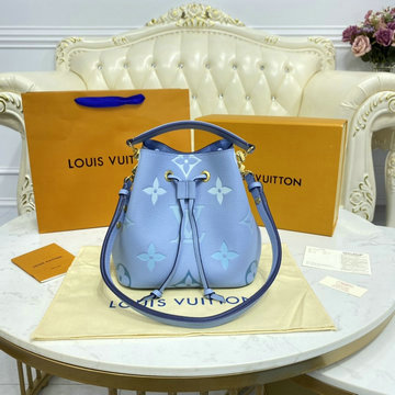 ルイヴィトン LOUISVUITTON 057-M45709 2021年最新入荷 ネオノエ BB バケットバッグ ショルダーバッグ トートバッグ ドローストリングバッグ グレインレザー