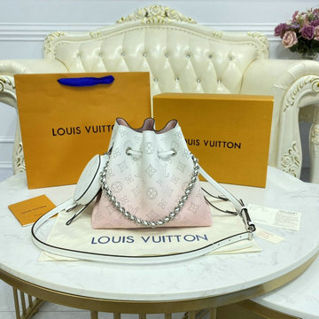 ルイヴィトン LOUISVUITTON 057-M57855 2021年最新入荷 ベラ 斜め掛け ショルダーバッグ レディースかばん クロスボディ ドローストリングバッグ マヒナレザー