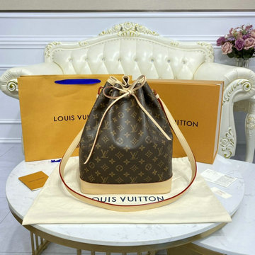 ルイヴィトン LOUISVUITTON  057-M42224 2021年最新入荷 ノエ バケットバッグ ショルダーバッグ トートバッグ ドローストリングバッグ モノグラム キャンバス