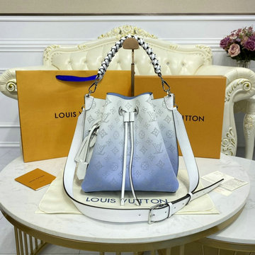 ルイヴィトン LOUISVUITTON 057-M57853 2021年最新入荷 ムリア トップハンドルバッグ ショルダーバッグ ドローストリングバッグ バゲットバッグ マヒナ レザー