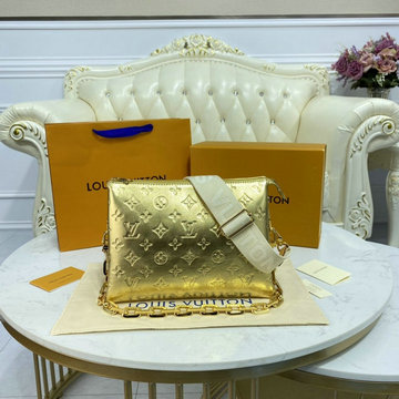 ルイヴィトン LOUISVUITTON 057-M59278 2021年最新入荷 クッサン PM ショルダーバッグ クロスボディバッグ レディースかばん モノグラム パターン ラムレザー