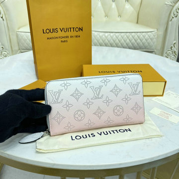 商品名称：ルイヴィトン LOUISVUITTON 057-M80490  2021年最新入荷 ジッピー ウォレット ラウンドファスナー長財布 ロングウォレット マヒナ レザー