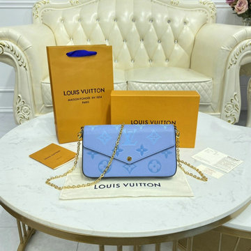 ルイヴィトン LOUISVUITTON 2021年最新入荷 ポシェット フェリシー ポーチ チェーンウォレット ショルダーバッグ モノグラム アンプラント レザー