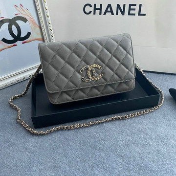 シャネル CHANEL CC-CH1794QHS 2021年最新入荷 チェーン ウォレット 斜め掛け ショルダーバッグ フラップバッグ レディースかばん クロスボディ キャビアスキン