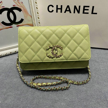 シャネル CHANEL CC-CH1794QYL 2021年最新入荷 チェーン ウォレット 斜め掛け ショルダーバッグ フラップバッグ レディースかばん クロスボディ キャビアスキン
