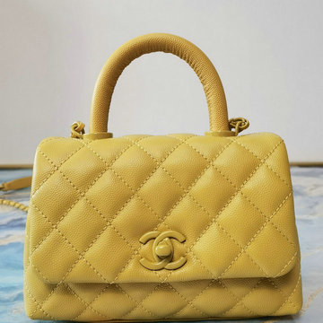 商品名称：シャネル CHANEL CC-CH2215QQYL  2021年最新入荷 トップハンドル ミニ フラップ バッグ トートバッグ ハンドバッグ 2way ショルダーバッグ クロスボディ キャビアスキン