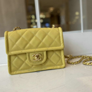 商品名称：シャネル CHANEL CC-CH2356YL 2021年最新入荷 ミニ フラップバッグ 斜め掛け ショルダーバッグ クロスボディ キャビアスキン