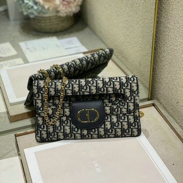 クリスチャンディオール CHRISTIAN DIOR 025-CD8641RBK 2021年最新入荷 DOUBLE ダブル チェーンウォレット 斜め掛け ショルダーバッグ クロスボディ