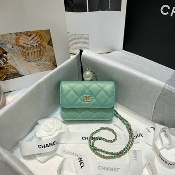 シャネル CHANEL 025-CH81099GL 2021年最新入荷 チェーンウォレット 短財布 ショートウォレット 小銭入れ コインケース カードケース キャビアスキン