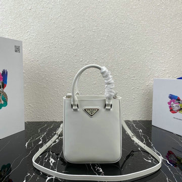 プラダ PRADA 2021年最新入荷 スモールトートバッグ ハンドバッグ 2way ショルダーバッグ クロスボディバッグ レディースかばん カーフレザー