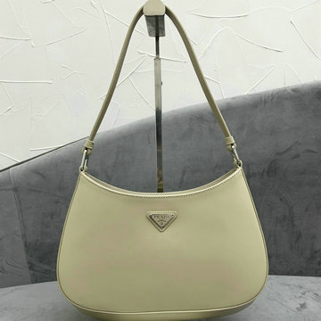 プラダ PRADA 2021年最新入荷 クレオ ホーボーバッグ ショルダーバッグ レディースかばん トライアングルロゴ付 カーフレザー