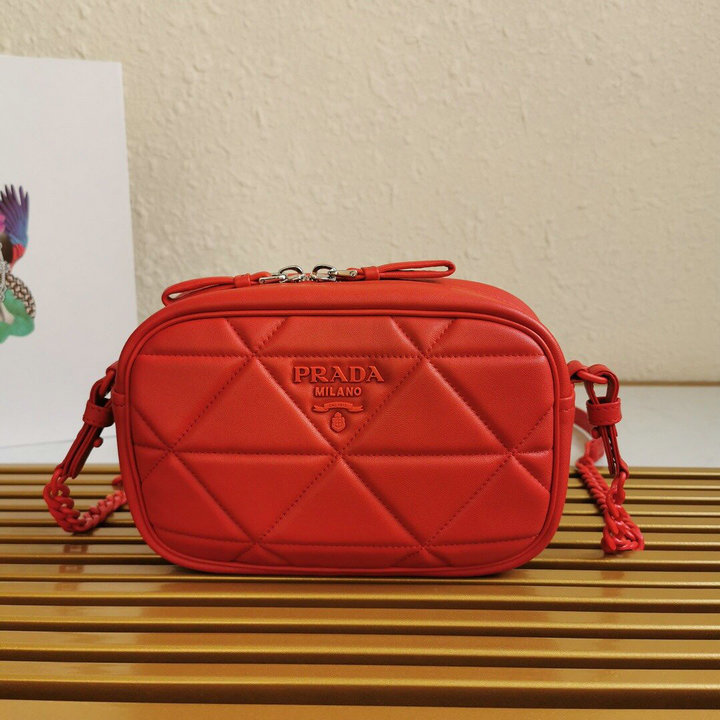 プラダ PRADA 025-PD1BH141RD 2021年最新入荷 スペクトラム 斜め掛け ショルダーバッグ レディースかばん クロスボディバッグ レザー