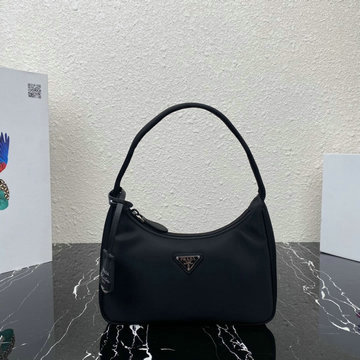 プラダ PRADA 025-PD1NE515PBK 2021年最新入荷 クレオ ホーボーバッグ ショルダーバッグ レディースかばん トライアングルロゴ付 ナイロン