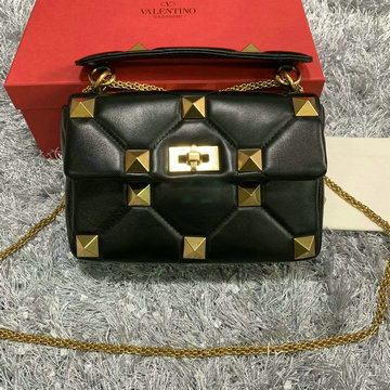 ヴァレンティノ Valentino 025-VT2060SBK 2021年最新入荷 ミディアム 斜め掛け ショルダーバッグ チェーン付き クロスボディバッグ