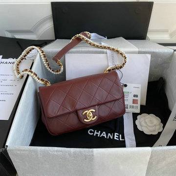 シャネル CHANEL 2021年最新入荷 フラップバッグ 斜め掛け ショルダーバッグ パーツ付きチェーン レディースかばん クロスボディ カーフスキン