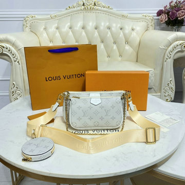 ルイヴィトン LOUISVUITTON 057-M44813B 2021年最新入荷 ミュルティ ポシェット アクセソワール ショルダーバッグ ポーチ モノグラムキャンパス