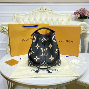 ルイヴィトン LOUISVUITTON 057-M45497 2021年最新入荷 ネオノエ MM バケットバッグ ショルダーバッグ トートバッグ ドローストリングバッグ グレインレザー