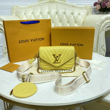 ルイヴィトン LOUISVUITTON 057-M57942 2021年最新入荷 ミュルティ ポシェット 斜め掛け ショルダーバッグ レディースかばん カーフレザー