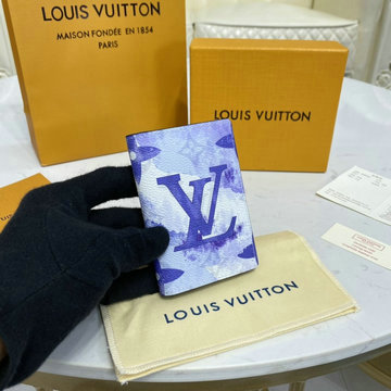 ルイヴィトン LOUISVUITTON 057-M80455 2021年最新入荷 ポルトフォイユ ミュルティプル 二つ折り短財布 ショートウォレット ウォーターカラー モノグラム