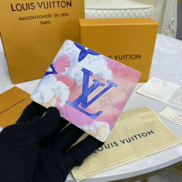 ルイヴィトン LOUISVUITTON 057-M80458C2021年最新入荷 オーガナイザー ドゥ ポッシュ 二つ折り短財布 パスポートケース カードケース