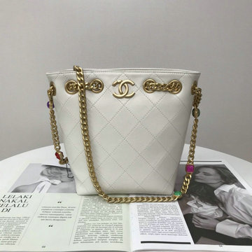 シャネル CHANEL CC-CH2381BS  2021年最新入荷 ドローストリングバッグ バゲットバッグ ショルダーバッグ レディースかばん カーフレザー