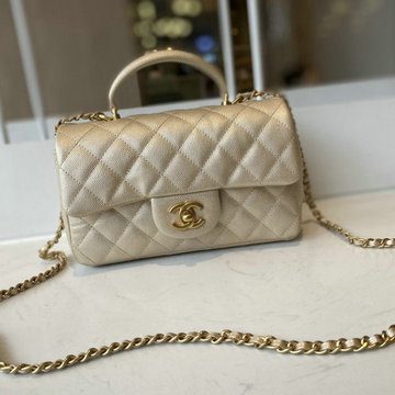 シャネル CHANEL CC-CH2431ZJS 2021年最新入荷 トップハンドル ミニ フラップバッグ トートバッグ ハンドバッグ 2way 斜め掛け ショルダーバッグ クロスボディ