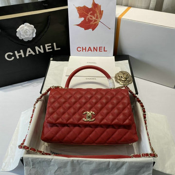 商品名称：シャネル CHANEL CC-CH92991GQJRD 2021年最新入荷 トップハンドルバッグ トートバッグ 2way ショルダーバッグ レディースかばん グレインドカーフスキン