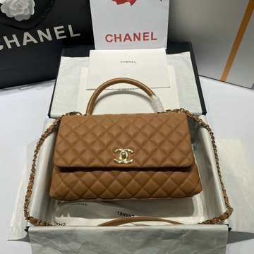 シャネル CHANEL CC-CH92991GQJTH 2021年最新入荷 トップハンドルバッグ トートバッグ 2way ショルダーバッグ レディースかばん グレインドカーフスキン