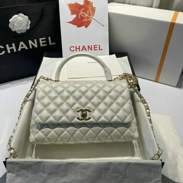 シャネル CHANEL CC-CH92991GQJYS 2021年最新入荷 トップハンドルバッグ トートバッグ 2way ショルダーバッグ レディースかばん グレインドカーフスキン