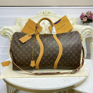 ルイヴィトン LOUISVUITTON 057-M44474 2021年最新入荷 キーポル50 ボストンバッグ トラベルバッグ 旅行かばん ダッフルバッグ キャリーバッグ モノグラムキャンパス