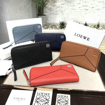 ロエベ LOEWE 99-LE0160CQ　2021年最新入荷 パズル ラウンドジップウォレット ファスナー長財布 カーフスキン