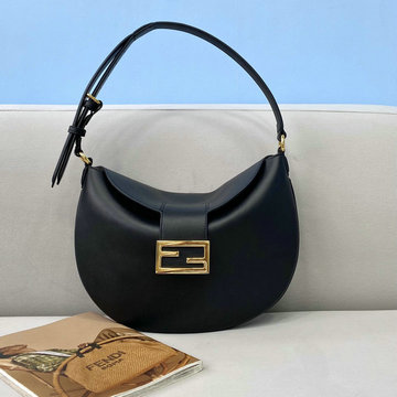フェンディ FENDI CL-FD8373BK　2021年最新入荷 クロワッサンバッグ スモール ホーボーバッグ ショルダーバッグ レディースかばん